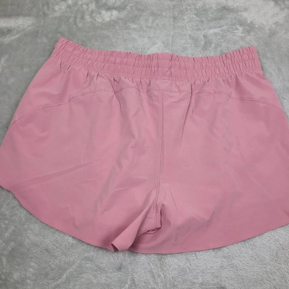 Women’s Under Armour Flex Woven 2 In 1 Shorts‎ 2XL Pink Workout Exercise